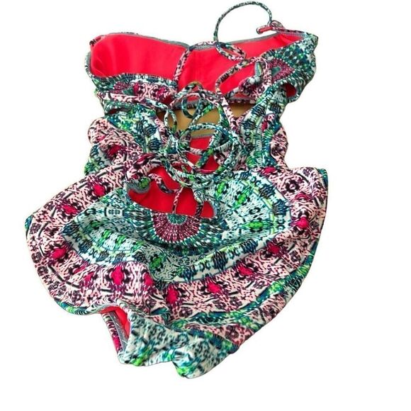 Hobie One piece bathing suit tie dye Sz.M - Picture 2 of 2